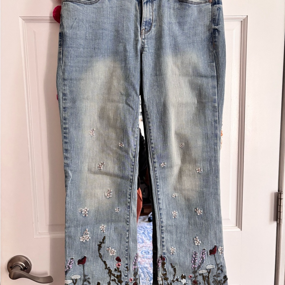 William Rast Blue Ankle Cropped Jeans